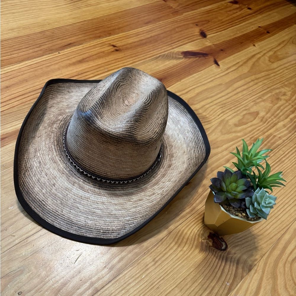 Cavender’s Ranch Collection Western Hat Mens Tan Straw 15X Cowboy
